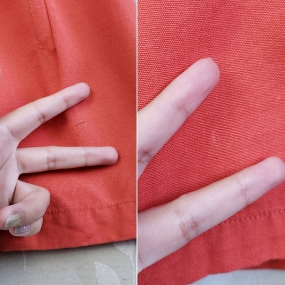 Tulle Retro Mod Peter Pan Collar Lightweight Cotton Canvas Long Jacket Coral - Picture 15 of 16